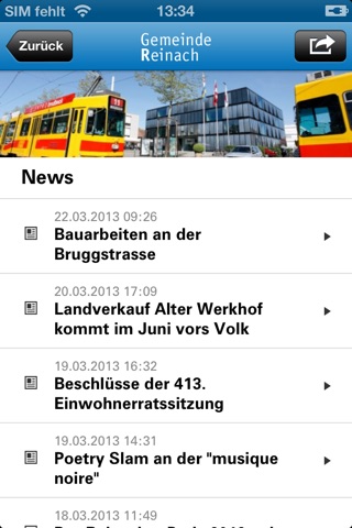 Gemeinde Reinach screenshot 3
