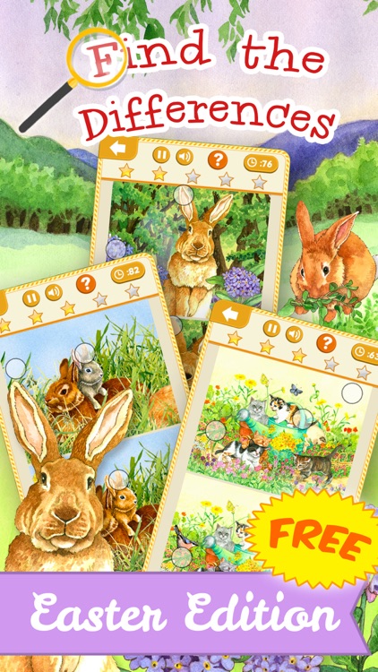 Find the Differences: Easter Bunny Free Edition Picture Search Game for Kids