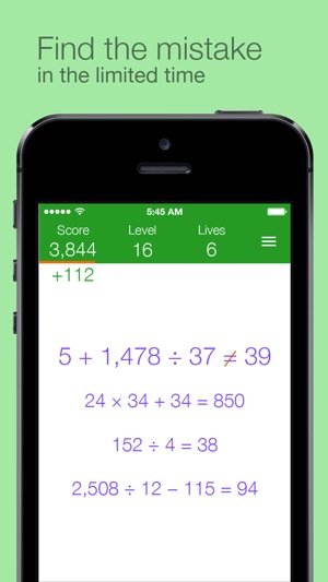 Find the Mistake: Math — practice mental arithmetic, develop(圖3)-速報App