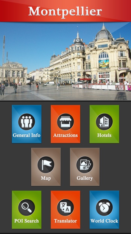 Montpellier City Offline Travel Guide