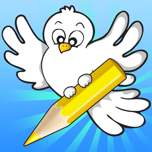 A Bird Coloring Book for Kids: Learn to Draw and Color Birds for Pre-School iOS App