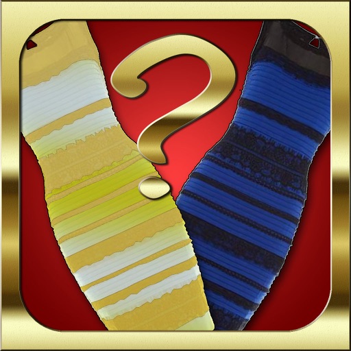 Dress Color - White and Gold Black and Blue : What color is the dress fashion Challenge Icon