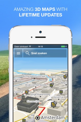 NLife Benelux - Navigation GPS hors ligne, info-trafic & cartes screenshot 2
