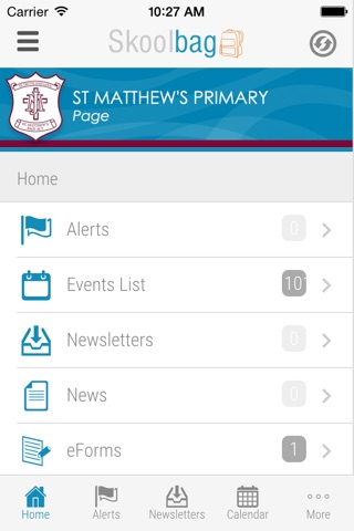 St Matthew's Page - Skoolbag screenshot 2