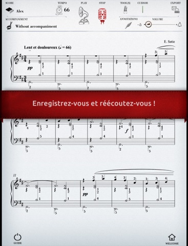 Play Satie – Gymnopédie n°1 (partition interactive pour piano) screenshot 3