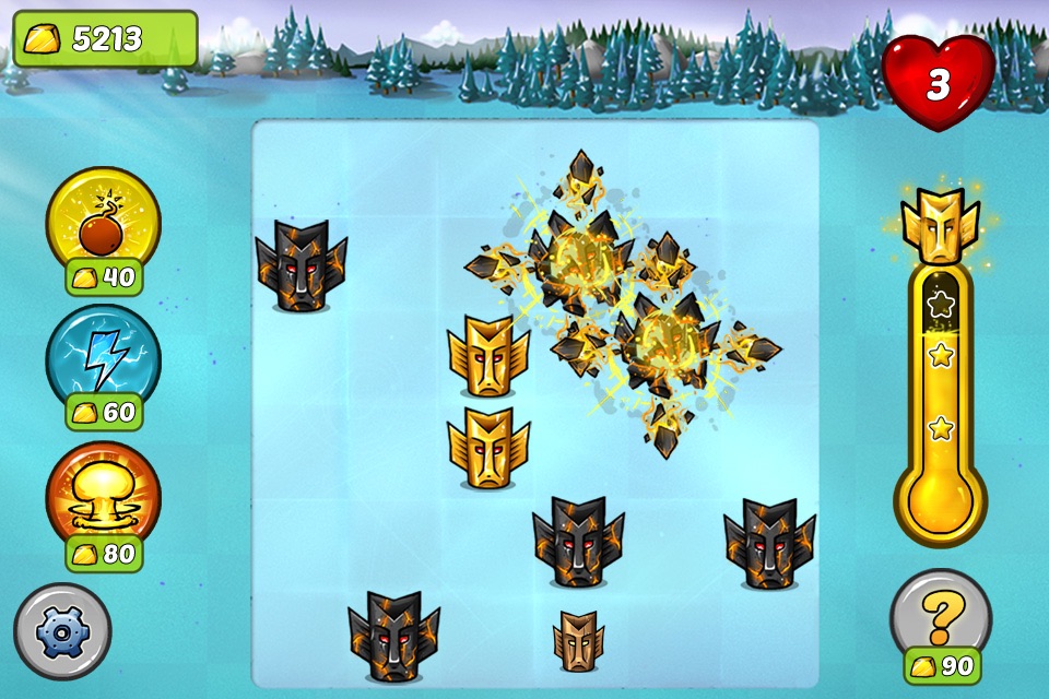 Tiny Totem Tap- Aztec, Mayan gold chain reaction puzzle game hd screenshot 4