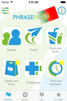 Game screenshot Portuguese Phrasebook - Travel in Portugal with ease mod apk