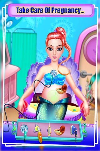 Mermaid Baby Care - Baby Born Dress Up Makeup and Spa with Mermaid World screenshot 2