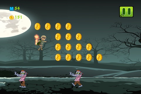 Zombie Brain Buster - Flying Hero Mania Paid screenshot 2