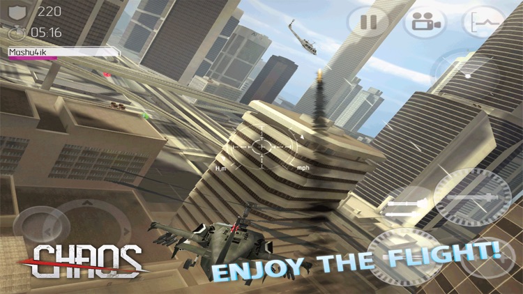 CHAOS - Multiplayer Helicopter Simulator 3D screenshot-4