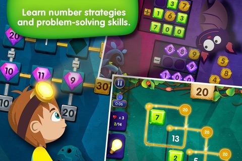 Treasure Sums - Lumio addition and subtraction math games for the Common Core classroom (Full Version) screenshot 2