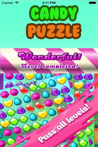 Candy Puzzle : Mash and Crush the Beany et Gummy to complete this match 3 mania Game screenshot 3