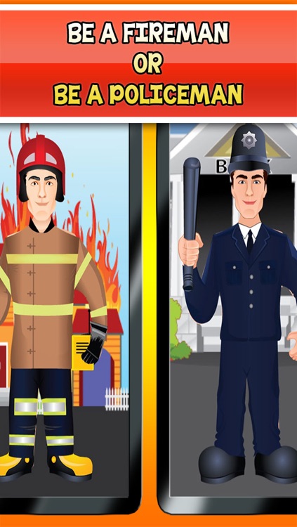 Fireman Costume and Police Uniform Dress Up - Firefighter In Firehouse Maker Game - Ad Free