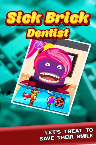 Sick Brick Dentist - Play A Dental Surgeon Care, Free Kids Game screenshot 2