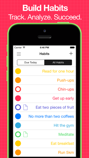 ‎Daily Goals - Simple habit tracker and goal tracking with progress, streaks, analysis & reminders Screenshot