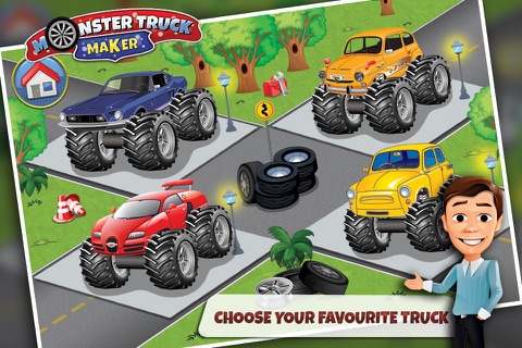 Monster Truck Maker – Build the vehicle in this mechanic game screenshot 2