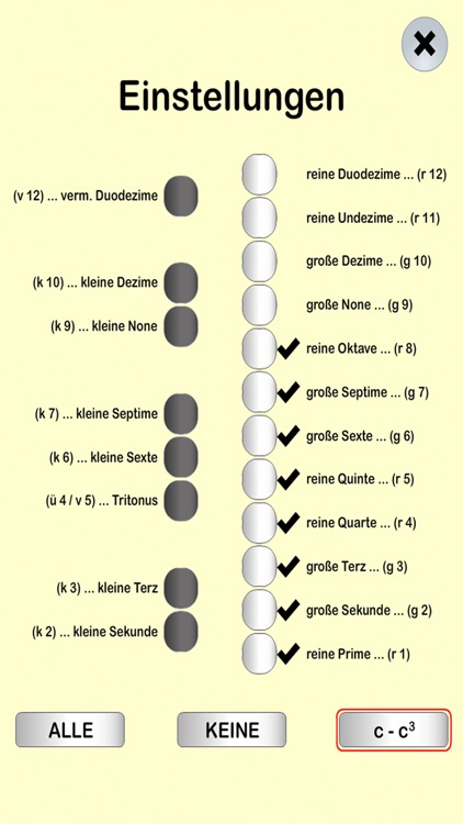 INTERVALS