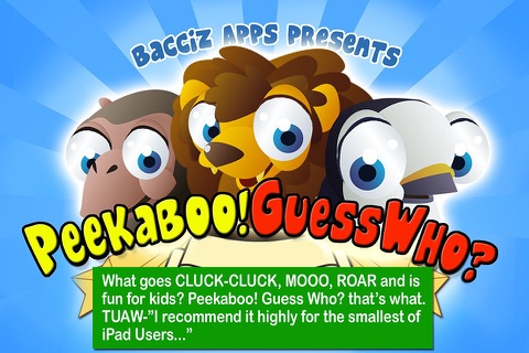 Peekaboo! Guess Who? Lite - cognitive development app for babies through kindergarten screenshot 2