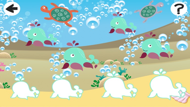 Assess the Size with Animals of the Sea: Game to Play and Learn for Children