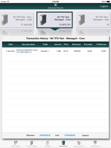 Artorius Wealth Mobile screenshot 3