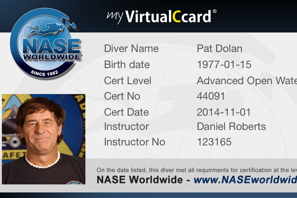 NASE Worldwide VirtualCcard ® screenshot 4