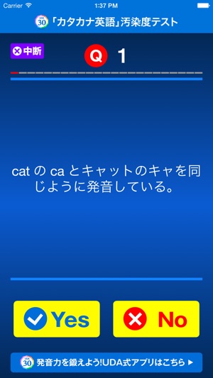 カタカナ英語 汚染度テスト On The App Store