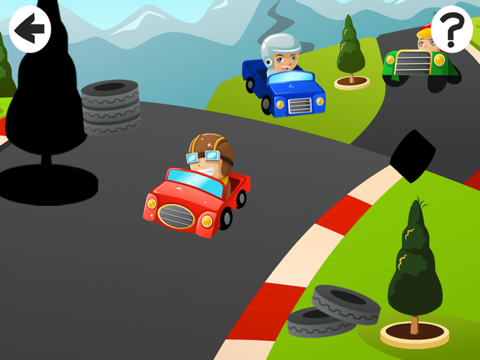 マイToddler`s最初のアプリのために1ベビー＆キッズゲームトリッキーパズルでアニメーションカー·sのシャドウを探しますのおすすめ画像2