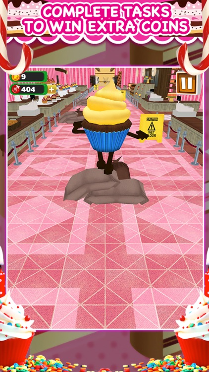 3D Cupcake Girly Girl Bakery Run Game PRO screenshot-3