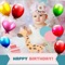 This app helps you create awesome looking birthday photos with lots of frames, stickers and beautiful fonts