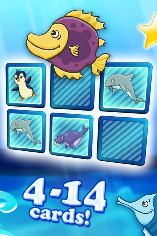 Memo pairs puzzle ocean animals for toddlers deluxe screenshot 3