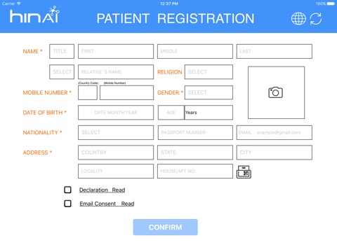 hinai Patient Registration screenshot 4