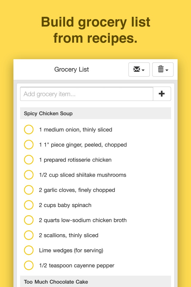 Chefnote Recipe & Grocery Shopping List screenshot 4