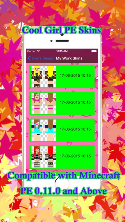 Cool Girl Skins for PE of Minecraft