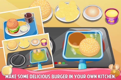 Cooking Burger Lunch free games screenshot 2
