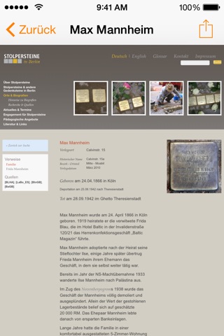 Stolpersteine in Berlin screenshot 4