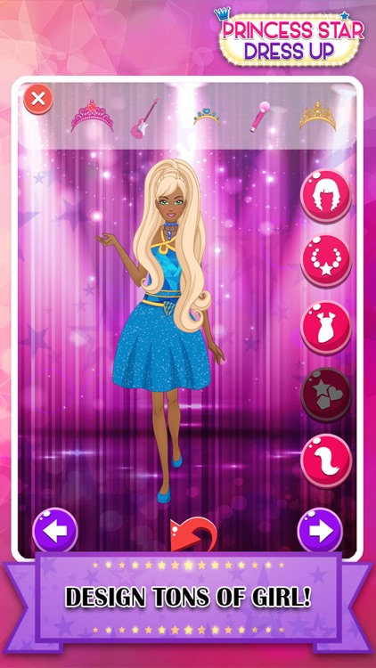 Dress-up " Super-Star Fashion " The Pop.ular Princess Beauty and Salon doll.s sparkle-girlz power-make-up screenshot-3