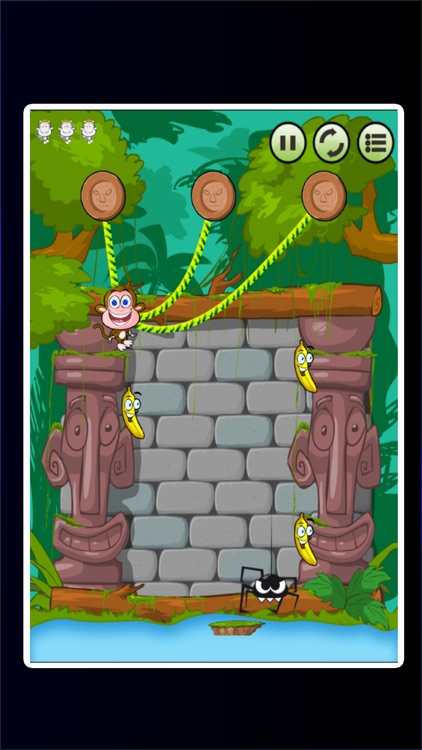 A Silly Monkey - cut the vines and swing from rope to rope to land on the island! screenshot-3