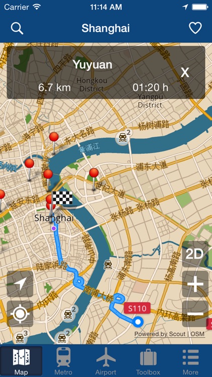 Shanghai Offline Map - City Metro Airport screenshot-4