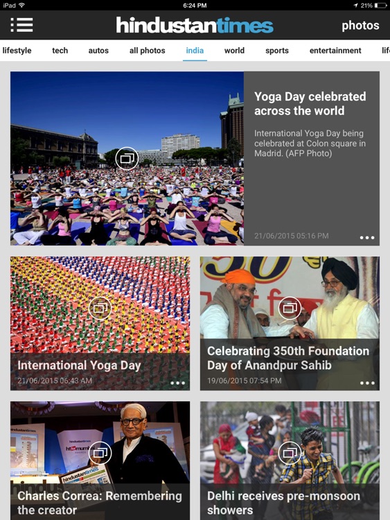 Hindustan Times App for iPad