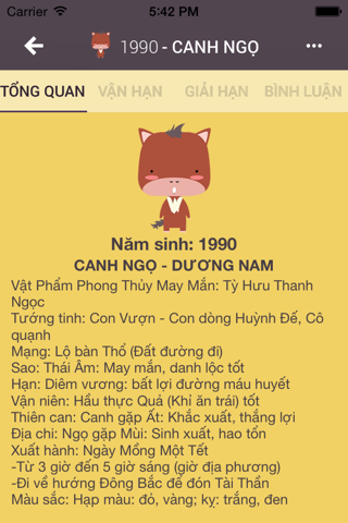 Tử Vi 2015 - Ất Mùi screenshot 2