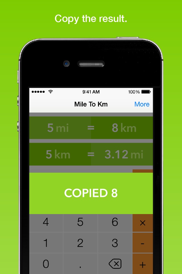 Mile To Km, the fastest distance converter screenshot 3