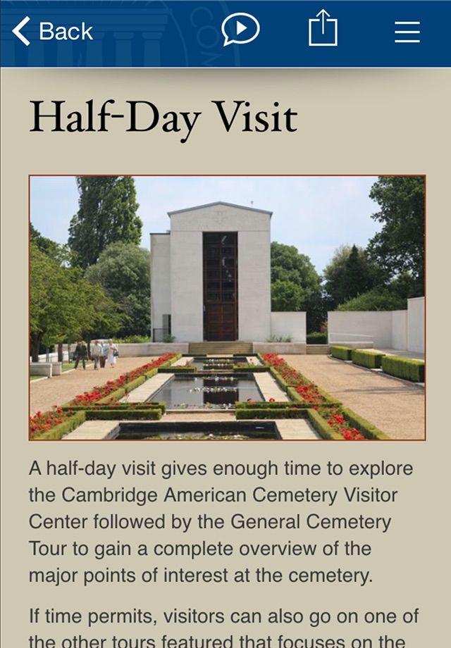 Cambridge American Cemetery screenshot 4