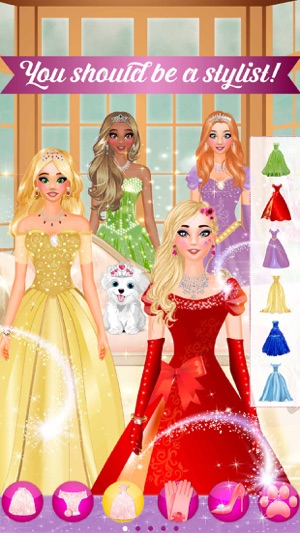 Princess Fashion Makeover - Design your fairy tale dress(圖2)-速報App