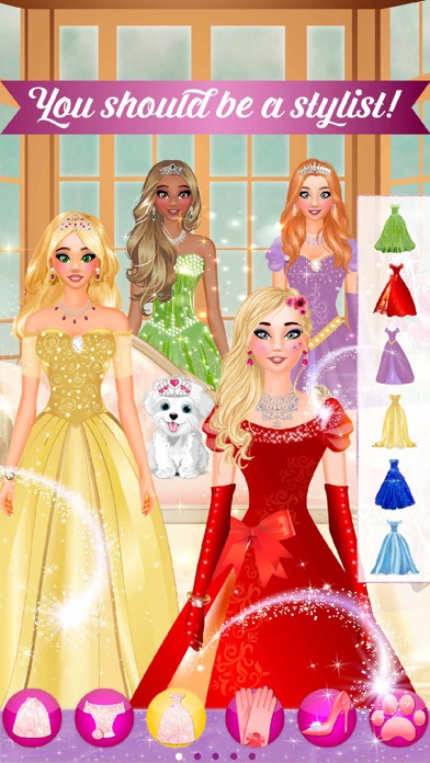 How to cancel & delete Princess Fashion Makeover - Design your fairy tale dress from iphone & ipad 2