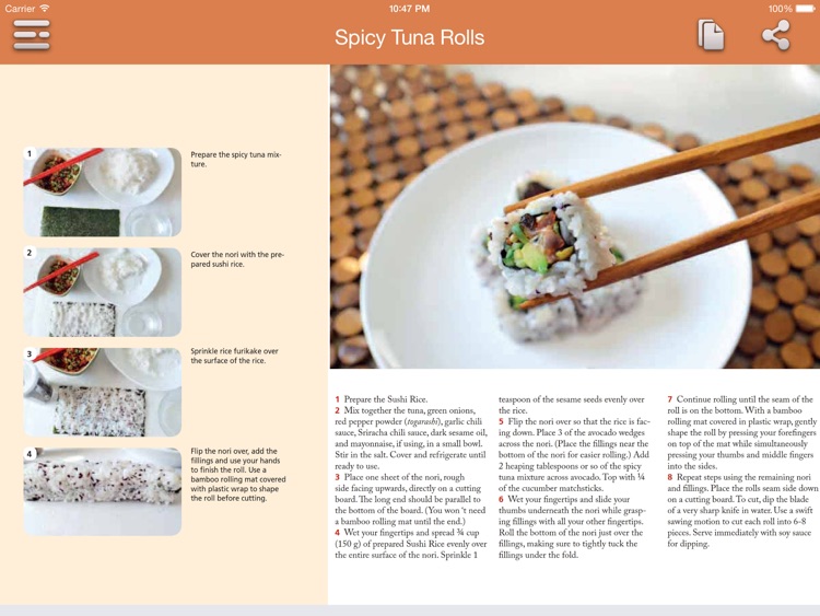 Sushi Recipes - Asian Cookbook for iPad screenshot-4
