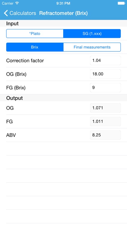 Brewing Calc