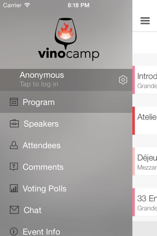 Vinocamp screenshot 3