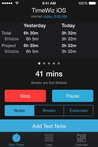 TimeWiz - Time tracking for Individuals and Businesses screenshot 3