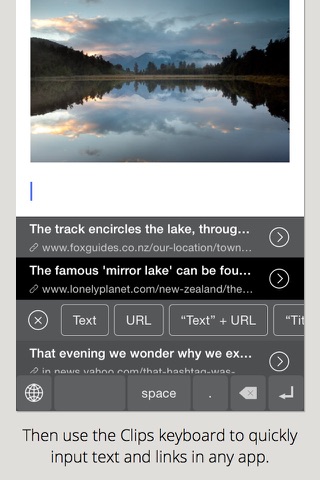 Clips - Copy and paste anywhere with widget and keyboard screenshot 3