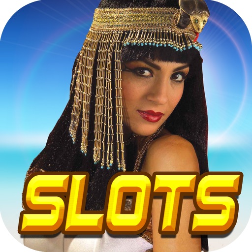 Queen of Egypt Pharoah Cleopatra Treasure Las Vegas Slot Machine Icon